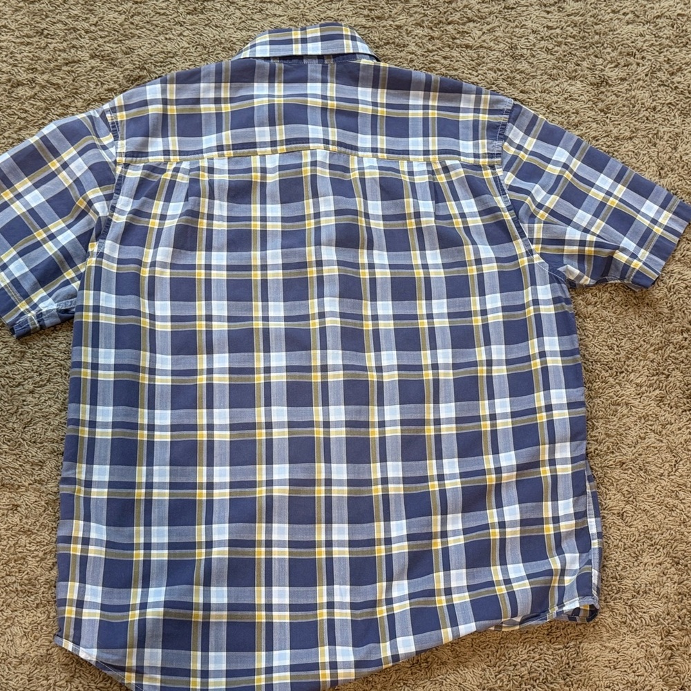 Timberland Shirt Mens Medium Short Sleeve Hiking Button Up - Picture 5 of 5